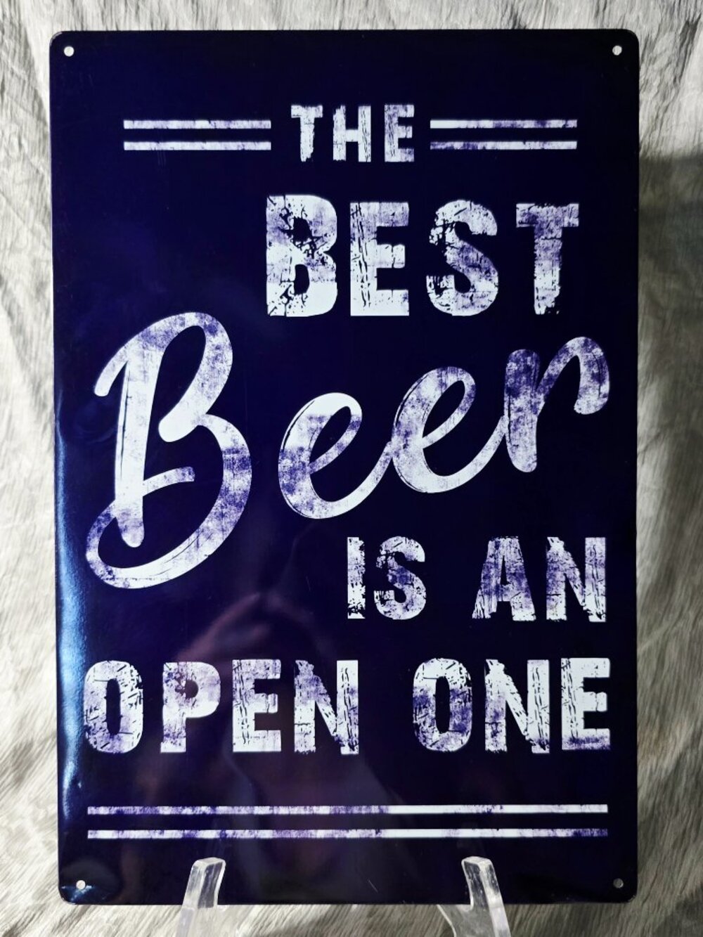 Greenbrier International Tin Sign The Best Beer Is An Open One Bar Decor 8x12
